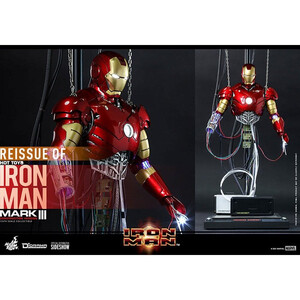 Hot Toys Iron Man Movie Masterpiece 1/6 Scale Iron Man Mark III (Construction Version) 