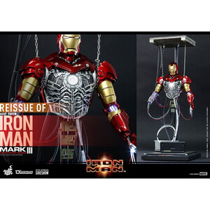 Hot Toys Iron Man Movie Masterpiece 1/6 Scale Iron Man Mark III (Construction Version) 