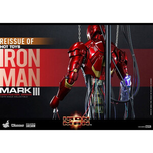 Hot Toys Iron Man Movie Masterpiece 1/6 Scale Iron Man Mark III (Construction Version) 