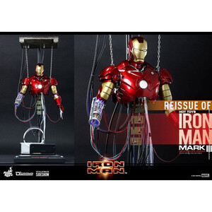 Hot Toys Iron Man Movie Masterpiece 1/6 Scale Iron Man Mark III (Construction Version) 