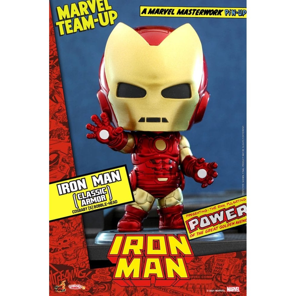 Hot Toys Marvel Comics Cosbaby (S) Mini Figure Iron Man (Classic Armor) 