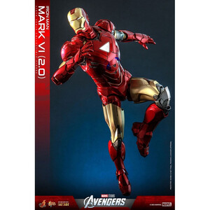 Hot Toys Marvel's The Avengers Movie Masterpiece Diecast 1/6 Scale Iron Man Mark VI (2.0) 