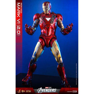 Hot Toys Marvel's The Avengers Movie Masterpiece Diecast 1/6 Scale Iron Man Mark VI (2.0) 