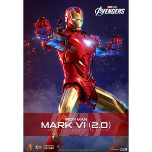 Hot Toys Marvel's The Avengers Movie Masterpiece Diecast 1/6 Scale Iron Man Mark VI (2.0) 