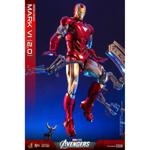 Hot Toys Marvel's The Avengers Movie Masterpiece Diecast 1/6 Scale Iron Man Mark VI (2.0) 