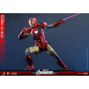 Hot Toys Marvel's The Avengers Movie Masterpiece Diecast 1/6 Scale Iron Man Mark VI (2.0) 