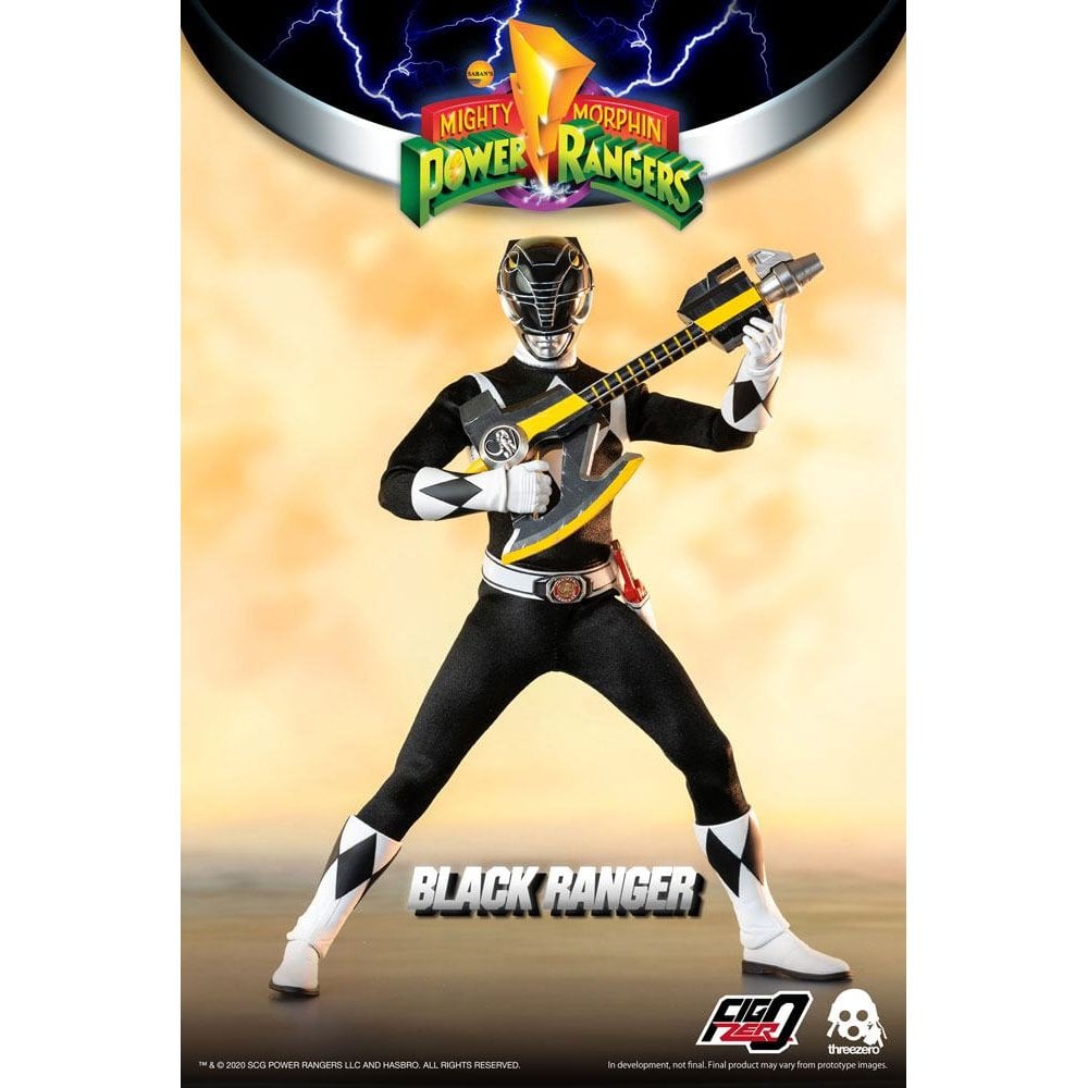 Mighty Morphin Power Rangers FigZero 1/6 Scale Black Ranger 