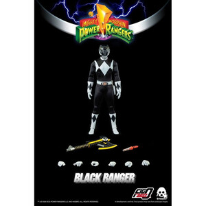 ThreeZero Mighty Morphin Power Rangers FigZero 1/6 Scale Black Ranger 