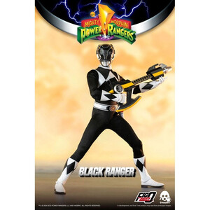 ThreeZero Mighty Morphin Power Rangers FigZero 1/6 Scale Black Ranger 