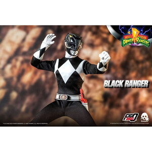 ThreeZero Mighty Morphin Power Rangers FigZero 1/6 Scale Black Ranger 