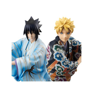 Megahouse Naruto Shippuden G.E.M. Series Naruto Uzumaki & Sasuke Uchiha Kabuki Ver. 