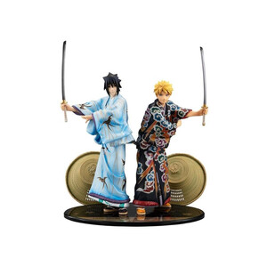 Megahouse Naruto Shippuden G.E.M. Series Naruto Uzumaki & Sasuke Uchiha Kabuki Ver. 