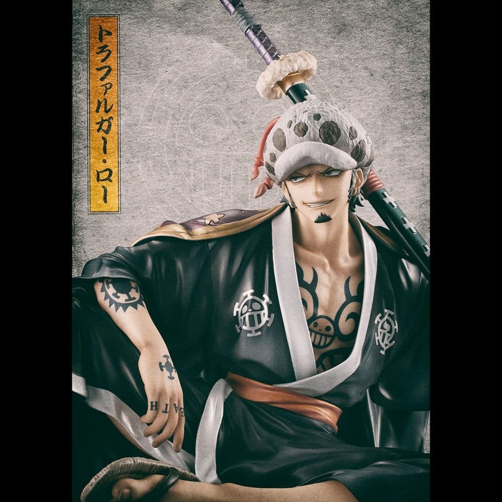 Megahouse One Piece Portrait Of Pirates Trafalgar Law (Version 2) Excellent Model PVC Figure