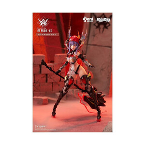 AniMester Original Character Plastic Model Kit Alloy Articulated Assemblable Model Thunderbolt-Barbera Red 