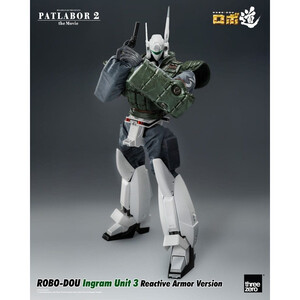 ThreeZero Patlabor 2 The Movie Robo-Dou Action Figure Ingram Unit 3 Reactive Armor Version 