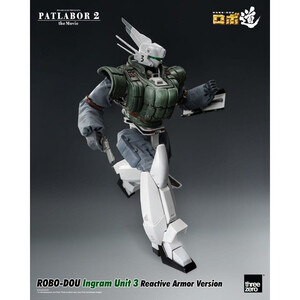 ThreeZero Patlabor 2 The Movie Robo-Dou Action Figure Ingram Unit 3 Reactive Armor Version 