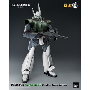 ThreeZero Patlabor 2 The Movie Robo-Dou Action Figure Ingram Unit 3 Reactive Armor Version 
