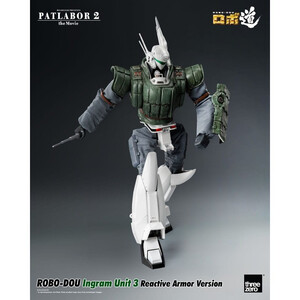 ThreeZero Patlabor 2 The Movie Robo-Dou Action Figure Ingram Unit 3 Reactive Armor Version 