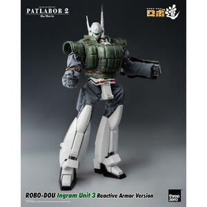 ThreeZero Patlabor 2 The Movie Robo-Dou Action Figure Ingram Unit 3 Reactive Armor Version 