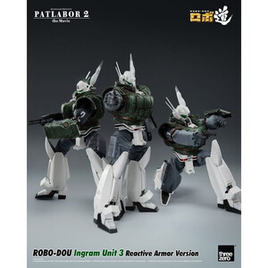 ThreeZero Patlabor 2 The Movie Robo-Dou Action Figure Ingram Unit 3 Reactive Armor Version 
