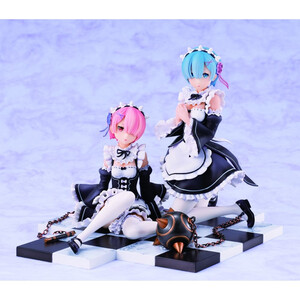 Revolve Re:ZERO -Starting Life in Another World- 1/8 Scale Ram & Rem Special Stand Complete Set Ver. 