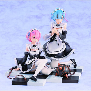 Revolve Re:ZERO -Starting Life in Another World- 1/8 Scale Ram & Rem Special Stand Complete Set Ver. 