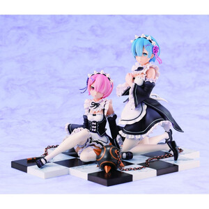 Revolve Re:ZERO -Starting Life in Another World- 1/8 Scale Ram & Rem Special Stand Complete Set Ver. 