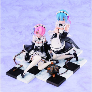 Revolve Re:ZERO -Starting Life in Another World- 1/8 Scale Ram & Rem Special Stand Complete Set Ver. 