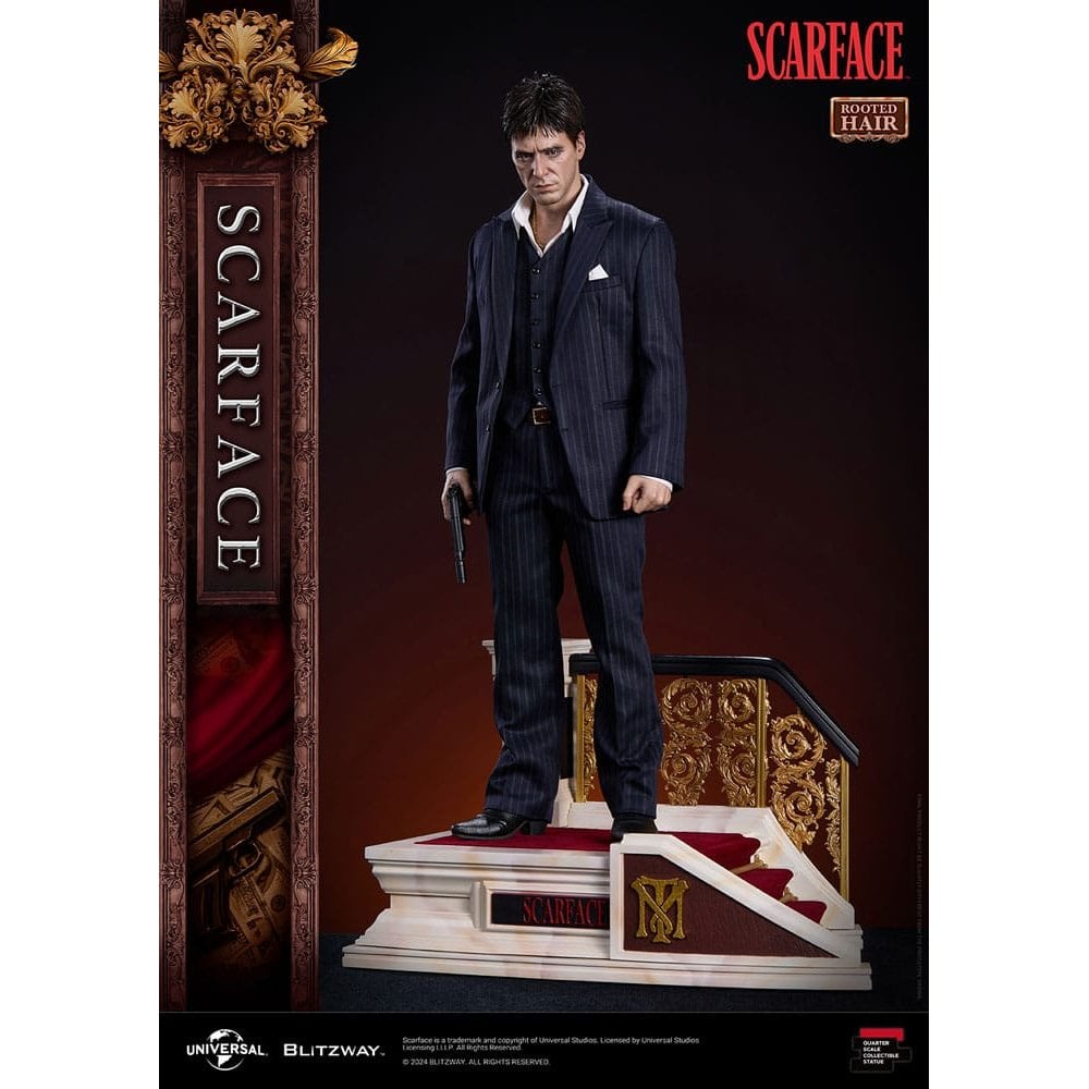 Blitzway Scarface Superb 1/4 Scale Tony Montana (Rooted Hair Version) 