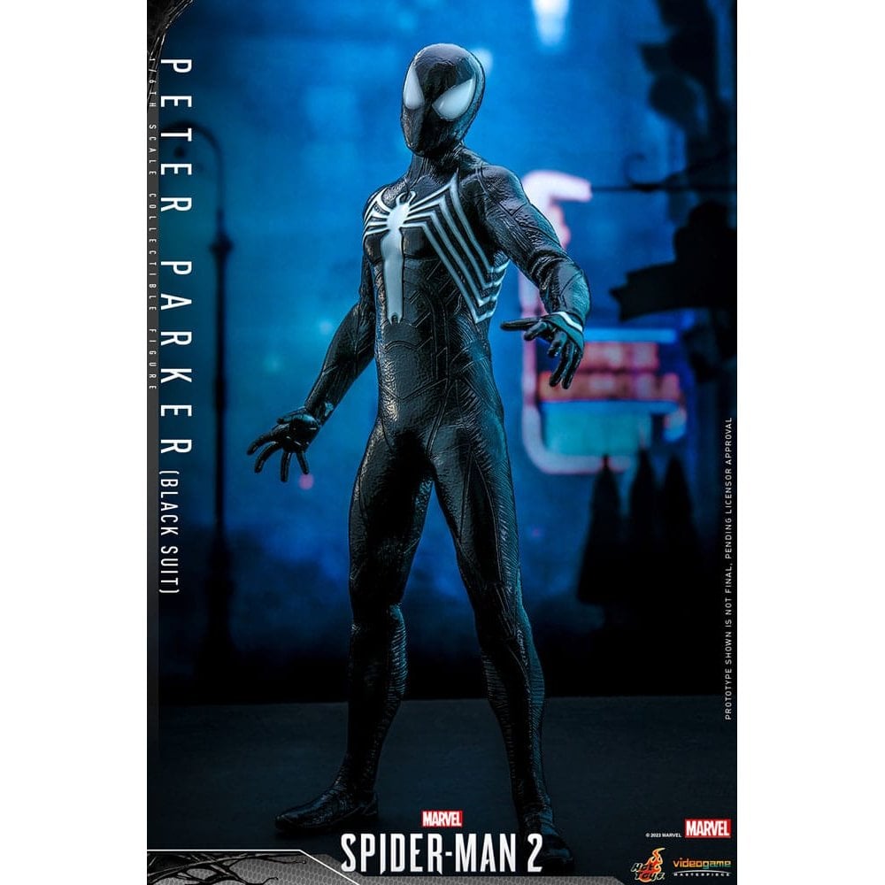 Hot Toys Spider-Man Video Game Masterpiece 1/6 Scale Peter Parker (Black  Suit)