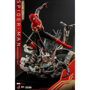 Hot Toys Spider-Man No Way Home 1/6 Scale Movie Masterpiece Scale Spider-Man (Integrated Suit) Deluxe Ver. 