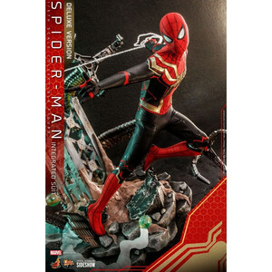 Hot Toys Spider-Man No Way Home 1/6 Scale Movie Masterpiece Scale Spider-Man (Integrated Suit) Deluxe Ver. 