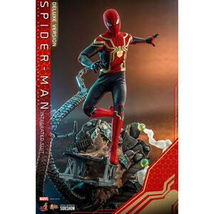 Hot Toys Spider-Man No Way Home 1/6 Scale Movie Masterpiece Scale Spider-Man (Integrated Suit) Deluxe Ver. 
