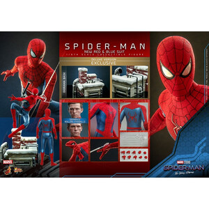 Hot Toys Spider-Man No Way Home Movie Masterpiece 1/6 Scale Spider-Man (New Red and Blue Suit) (Deluxe Version) 