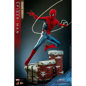 Hot Toys Spider-Man No Way Home Movie Masterpiece 1/6 Scale Spider-Man (New Red and Blue Suit) (Deluxe Version) 