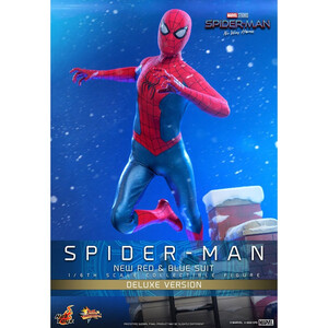 Hot Toys Spider-Man No Way Home Movie Masterpiece 1/6 Scale Spider-Man (New Red and Blue Suit) (Deluxe Version) 