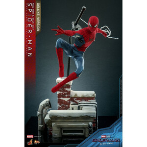 Hot Toys Spider-Man No Way Home Movie Masterpiece 1/6 Scale Spider-Man (New Red and Blue Suit) (Deluxe Version) 