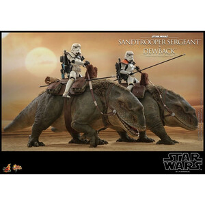 Hot Toys Star Wars Episode IV Action Figure 2-Pack 1/6 Sandtrooper Sergeant & Dewback 