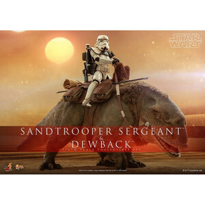 Hot Toys Star Wars Episode IV Action Figure 2-Pack 1/6 Sandtrooper Sergeant & Dewback 