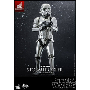 Hot Toys Star Wars Movie Masterpiece 1/6 Scale Stormtrooper (Chrome Version) 