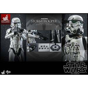 Hot Toys Star Wars Movie Masterpiece 1/6 Scale Stormtrooper (Chrome Version) 