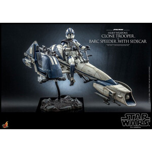 Hot Toys Star Wars The Clone Wars 1/6 Scale Heavy Weapons Clone Trooper & BARC Speeder with Sidecar 