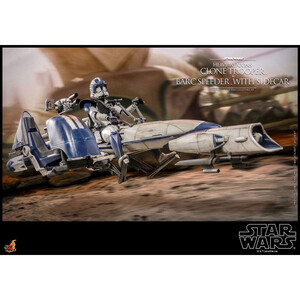 Hot Toys Star Wars The Clone Wars 1/6 Scale Heavy Weapons Clone Trooper & BARC Speeder with Sidecar 