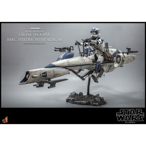 Hot Toys Star Wars The Clone Wars 1/6 Scale Heavy Weapons Clone Trooper & BARC Speeder with Sidecar 