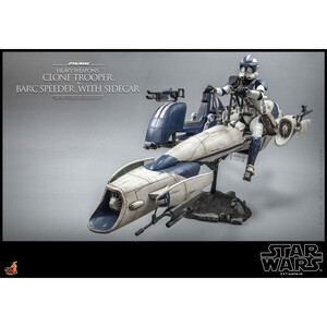 Hot Toys Star Wars The Clone Wars 1/6 Scale Heavy Weapons Clone Trooper & BARC Speeder with Sidecar 
