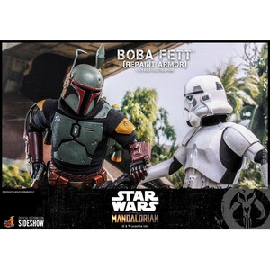Hot Toys Star Wars The Mandalorian 1/6 Scale Boba Fett (Repaint Armor) - Damaged packaging 