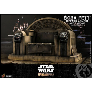 Hot Toys Star Wars The Mandalorian 1/6 Scale Boba Fett (Repaint Armor) and Throne 