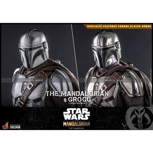 Hot Toys Star Wars The Mandalorian 2-Pack 1/6 Scale The Mandalorian & Grogu 