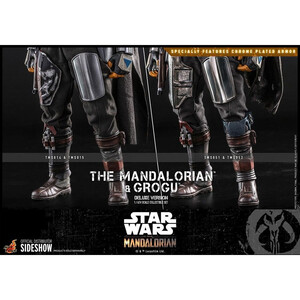 Hot Toys Star Wars The Mandalorian 2-Pack 1/6 Scale The Mandalorian & Grogu Deluxe Version 