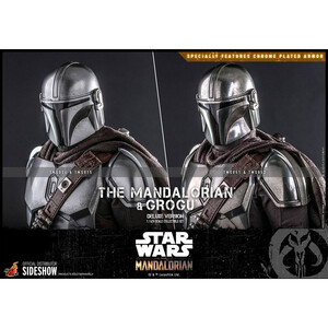 Hot Toys Star Wars The Mandalorian 2-Pack 1/6 Scale The Mandalorian & Grogu Deluxe Version 